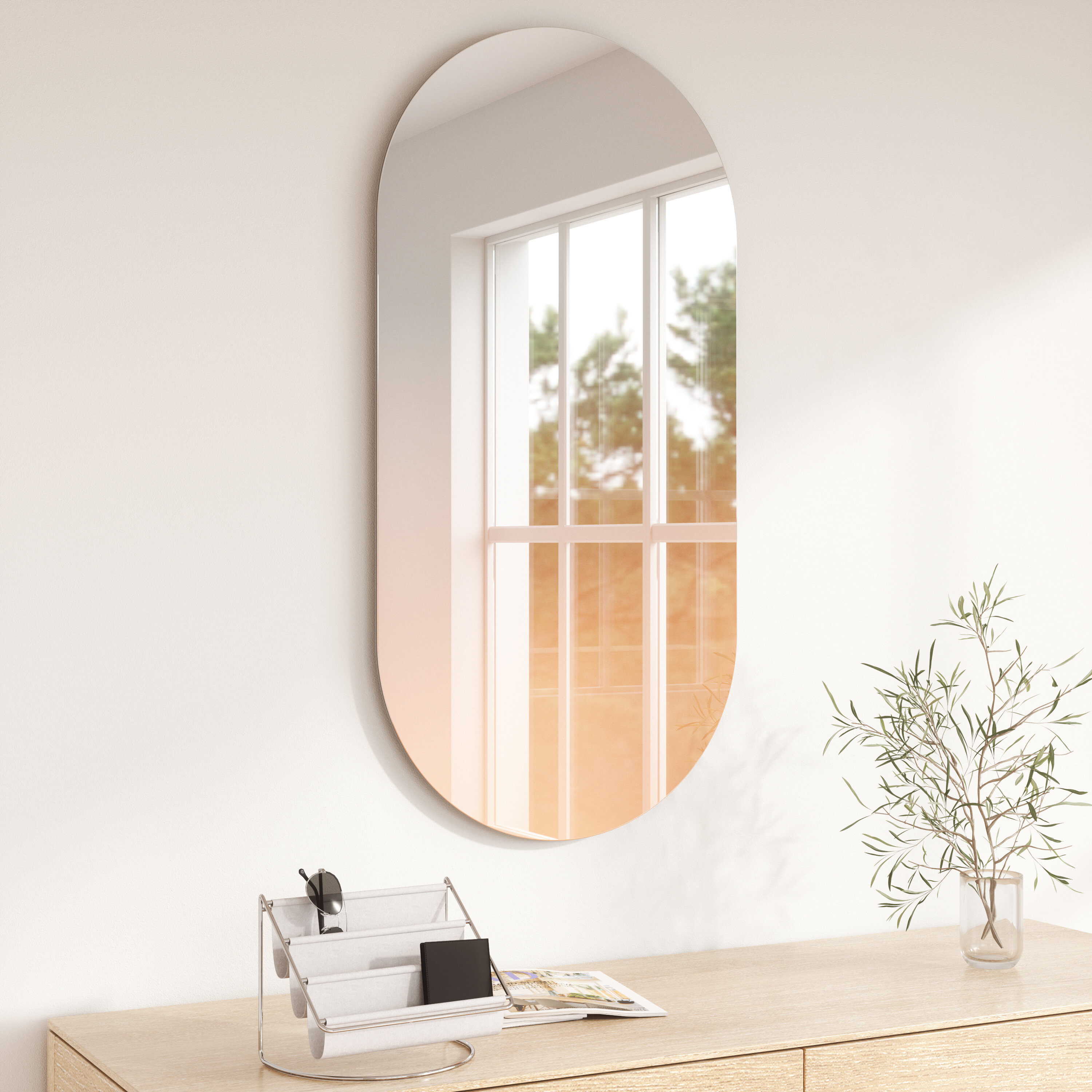 Umbra Misto Oval Accent Mirror & Reviews | Wayfair